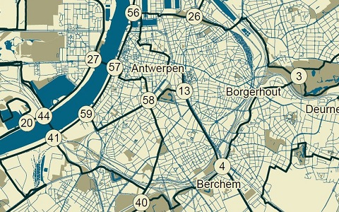 miniature carte Anvers